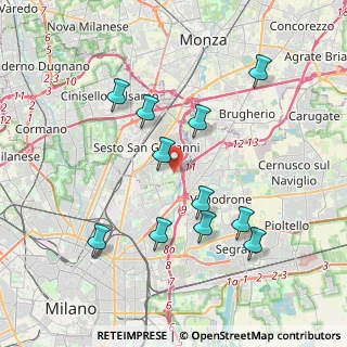 Mappa Via Molino Tuono, 20099 Sesto San Giovanni MI, Italia (3.79273)