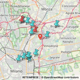 Mappa Via Molino Tuono, 20099 Sesto San Giovanni MI, Italia (4.26571)