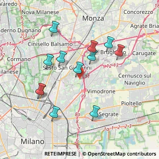 Mappa Via Molino Tuono, 20099 Sesto San Giovanni MI, Italia (3.81417)