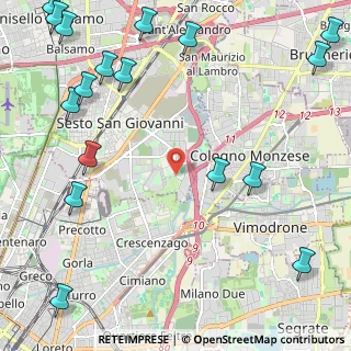 Mappa Via Molino Tuono, 20099 Sesto San Giovanni MI, Italia (3.31176)