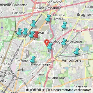Mappa Via Molino Tuono, 20099 Sesto San Giovanni MI, Italia (1.91636)