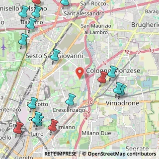 Mappa Via Molino Tuono, 20099 Sesto San Giovanni MI, Italia (3.12824)