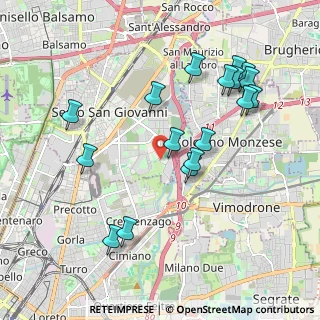 Mappa Via Molino Tuono, 20099 Sesto San Giovanni MI, Italia (2.05882)