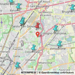 Mappa Via Molino Tuono, 20099 Sesto San Giovanni MI, Italia (2.92545)
