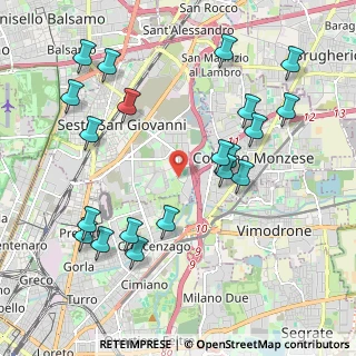 Mappa Via Molino Tuono, 20099 Sesto San Giovanni MI, Italia (2.2895)