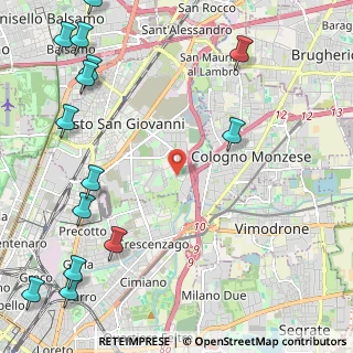 Mappa Via Molino Tuono, 20099 Sesto San Giovanni MI, Italia (3.29286)