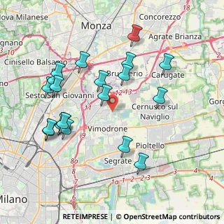 Mappa Via Guido Rossa, 20093 Cologno Monzese MI, Italia (4.111)