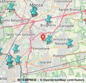 Mappa Via Guido Rossa, 20093 Cologno Monzese MI, Italia (6.834)