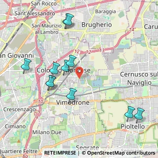 Mappa Via Guido Rossa, 20093 Cologno Monzese MI, Italia (2.19182)