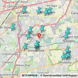 Mappa Via Guido Rossa, 20093 Cologno Monzese MI, Italia (2.43222)