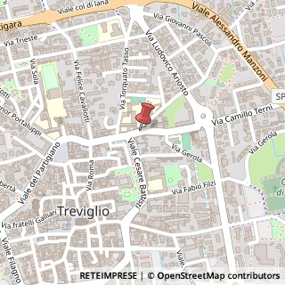Mappa Via C. Terni, 2, 24047 Treviglio, Bergamo (Lombardia)