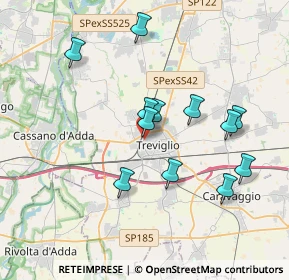 Mappa Viale M. Buonarroti, 24047 Treviglio BG, Italia (3.38917)