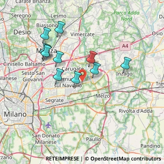 Mappa Via Eugenio Curiel, 20060 Cassina De' Pecchi MI, Italia (7.13727)