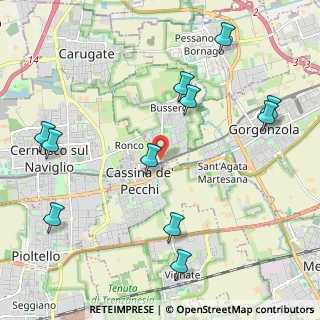 Mappa Via Eugenio Curiel, 20060 Cassina De' Pecchi MI, Italia (2.53727)