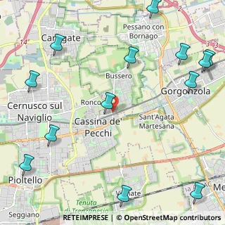 Mappa Via Eugenio Curiel, 20060 Cassina De' Pecchi MI, Italia (3.16308)