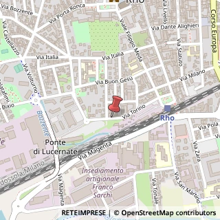 Mappa Via Torino,  26, 20017 Rho, Milano (Lombardia)