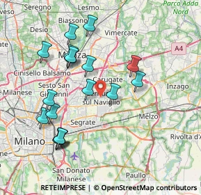 Mappa Via Carolina Balconi, 20063 Cernusco sul Naviglio MI, Italia (7.72778)