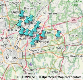 Mappa Via Carolina Balconi, 20063 Cernusco sul Naviglio MI, Italia (6.34733)