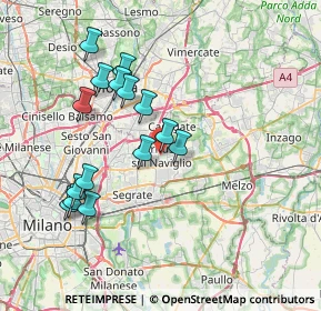 Mappa Via Carolina Balconi, 20063 Cernusco sul Naviglio MI, Italia (7.17067)