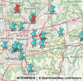 Mappa Via Carolina Balconi, 20063 Cernusco sul Naviglio MI, Italia (9.444)