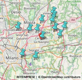 Mappa Via Carolina Balconi, 20063 Cernusco sul Naviglio MI, Italia (6.83571)