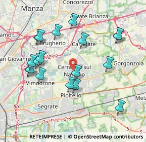 Mappa Via Carolina Balconi, 20063 Cernusco sul Naviglio MI, Italia (4.03222)