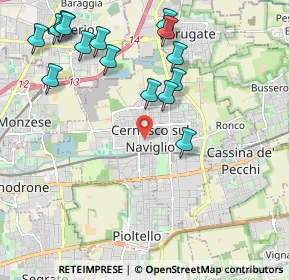 Mappa Via Carolina Balconi, 20063 Cernusco sul Naviglio MI, Italia (2.36667)