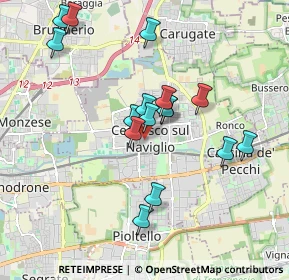 Mappa Via Carolina Balconi, 20063 Cernusco sul Naviglio MI, Italia (1.70313)