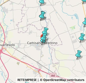 Mappa Via Vittorio Veneto, 36043 Camisano Vicentino VI, Italia (5.74154)