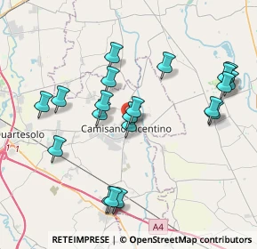 Mappa Piazza del Vicariato Civile, 36043 Camisano Vicentino VI, Italia (3.969)