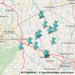 Mappa Via Vittorio Veneto, 36043 Camisano Vicentino VI, Italia (6.96412)