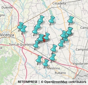 Mappa Piazza del Vicariato Civile, 36043 Camisano Vicentino VI, Italia (6.2725)