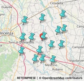 Mappa Piazza del Vicariato Civile, 36043 Camisano Vicentino VI, Italia (7.09733)