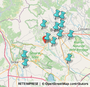 Mappa 13888 Mongrando BI, Italia (6.86333)