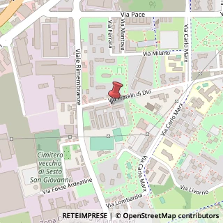 Mappa Via Fratelli di Dio, 323, 20099 Sesto San Giovanni, Milano (Lombardia)