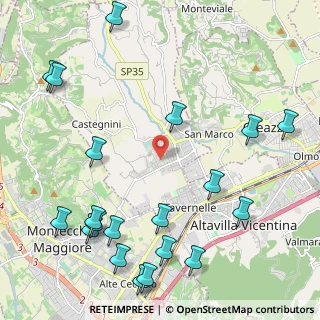 Mappa Via Giambattista Tiepolo, 36050 Sovizzo VI, Italia (2.8445)