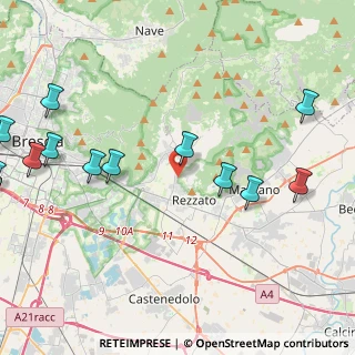 Mappa Via Ponte Musia, 25086 Rezzato BS, Italia (5.4)