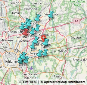 Mappa , 20063 Cernusco sul Naviglio MI, Italia (6.97368)