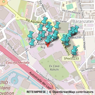 Mappa Via Moncenisio, 20021 Baranzate MI, Italia (0.18214)