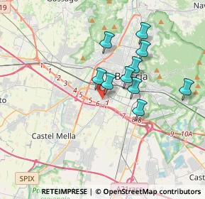 Mappa Via Parenzo, 25125 Brescia BS, Italia (3.39273)