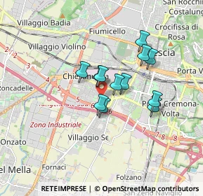 Mappa Via Parenzo, 25125 Brescia BS, Italia (1.22667)