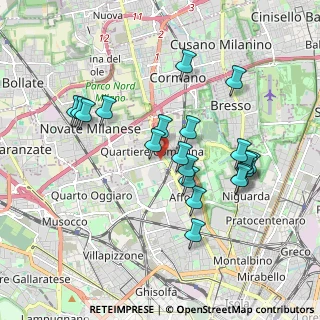Mappa Via L. Modignani Via Comasina, 20161 Milano MI, Italia (1.772)