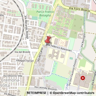 Mappa Via Federico Balestrieri, 2, 25124 Brescia, Brescia (Lombardia)