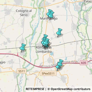 Mappa Via Caduti di Nassiriya, 24058 Romano di Lombardia BG, Italia (2.5858333333333)