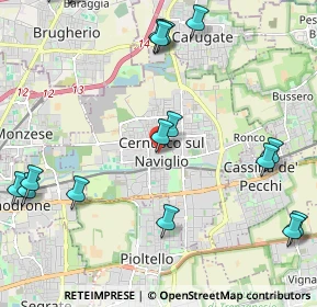 Mappa Isola pedonale, 20063 Cernusco sul Naviglio MI, Italia (2.88222)