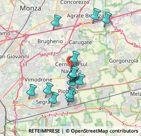 Mappa Via IV Novembre, 20063 Cernusco sul Naviglio MI, Italia (3.475)