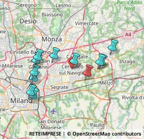 Mappa Via IV Novembre, 20063 Cernusco sul Naviglio MI, Italia (7.14917)