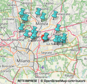 Mappa Via Carrobbio, 20093 Cologno Monzese MI, Italia (6.26056)