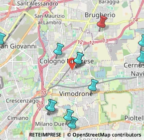 Mappa Via Carrobbio, 20093 Cologno Monzese MI, Italia (2.43167)