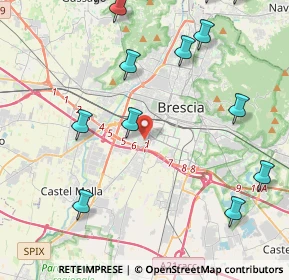 Mappa Via Friuli, 25125 Brescia BS, Italia (6.16438)